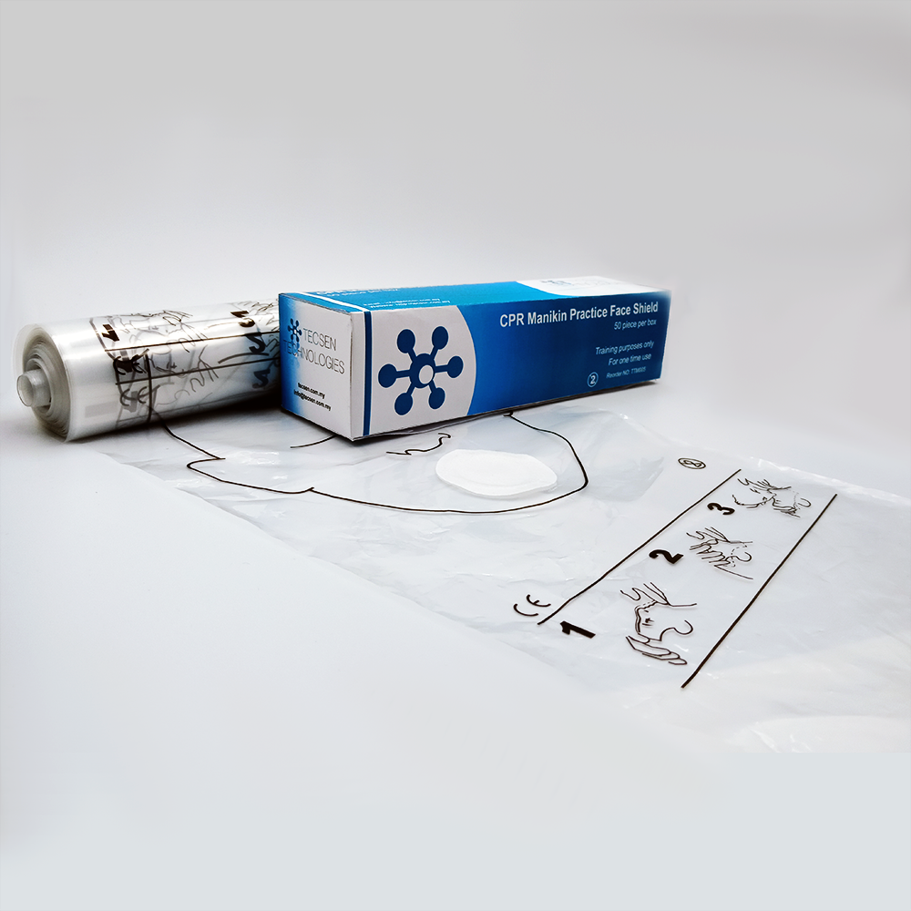 TECSEN CPR Manikin Face Shield (50's / Roll)