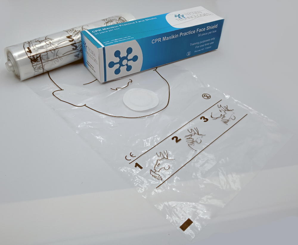 TECSEN CPR Manikin Face Shield (50's / Roll)